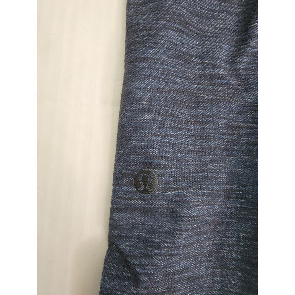 Lululemon Flare Leggings SZ 8 Barre Pulse Yoga Pants Blue Reversible Slub Denim - Picture 4 of 8
